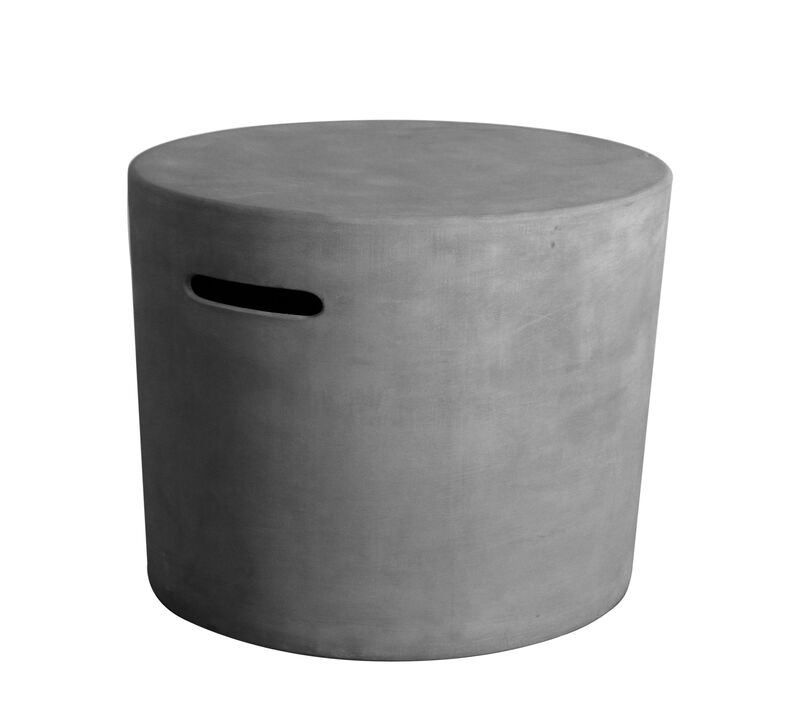 Elementi Light Grey Round Propane Tank Cover Fire Pit image number 1