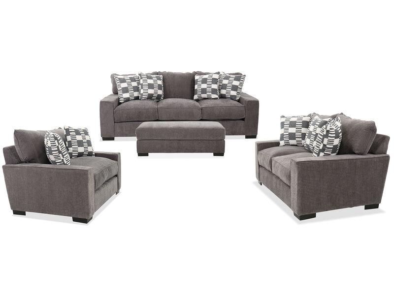 Troy 4 Piece Living Set