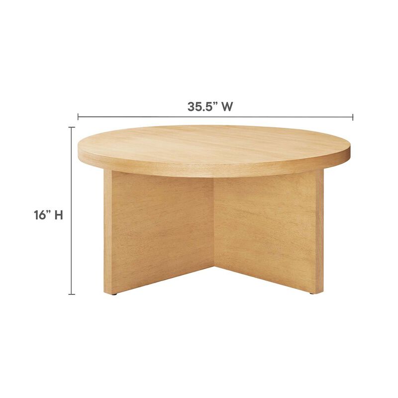 Silas Round Wood Coffee Table image number 2