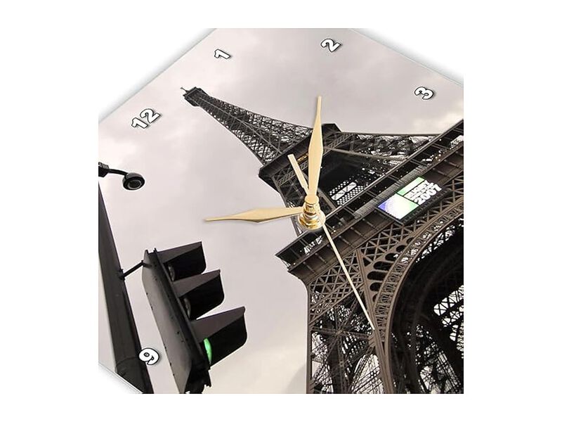 Paris France Tour Eiffel Wall Clock 10 Inch Home Decor image number 3