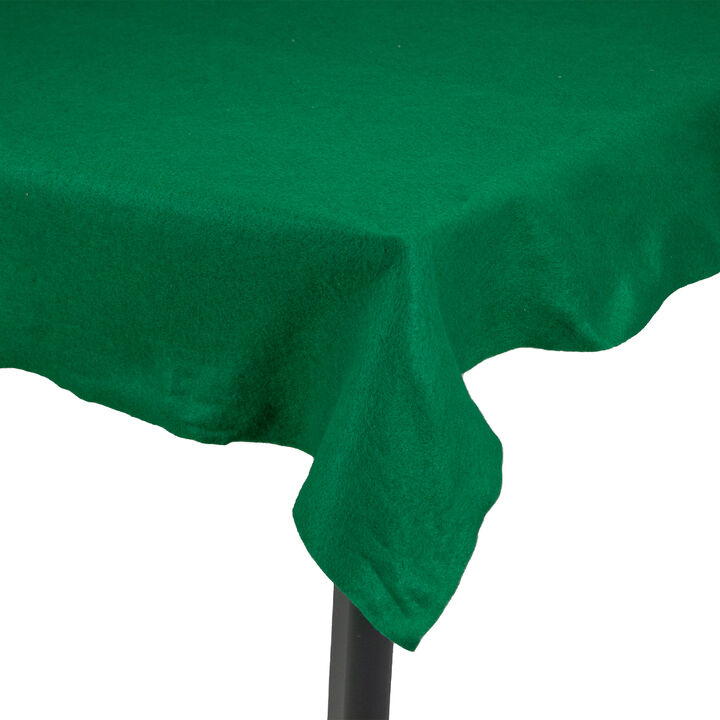 35.5" x 94.5" Green Rectangular Table Drape