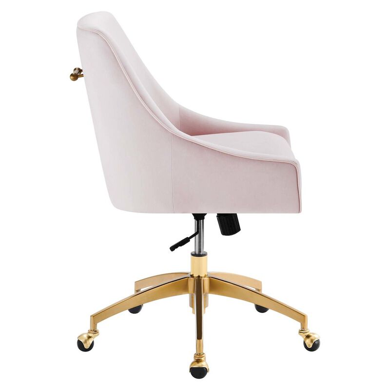 Discern Performance Velvet Office Chair image number 2