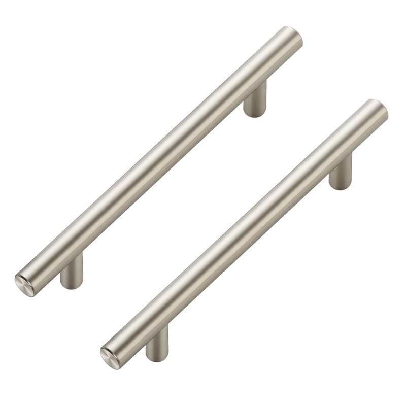 JOY DECOR 60 Pack Cabinet Handles, Brushed Nickel Cabinet Pulls, 5 in Hole Center Kitchen Cabinet Handles, Stainless Steel T Bar