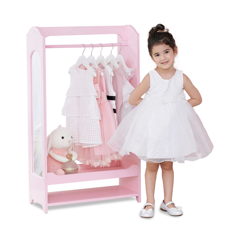 Little Princess Bella Open Armoire with Full Length Mirror, Pink image number 2
