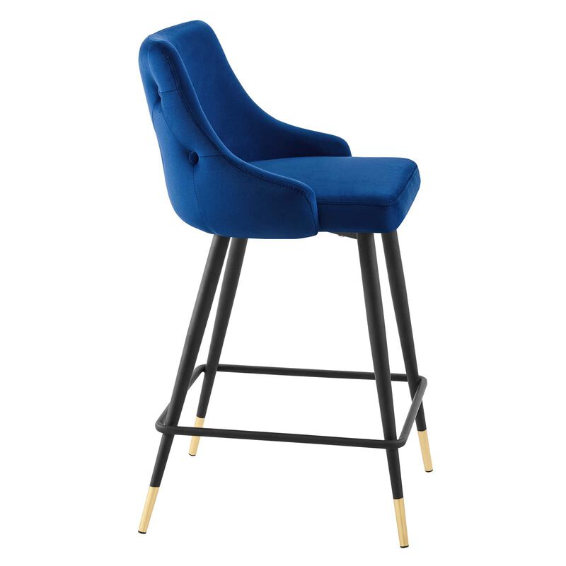 Adorn Performance Velvet Counter Stool Set of 2 image number 2