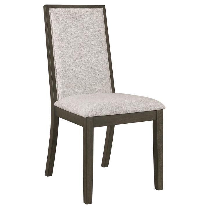 Cora 24 Inch Dining Chair, Set of 2, Parson Style, Hardwood, Tall Back - Benzara