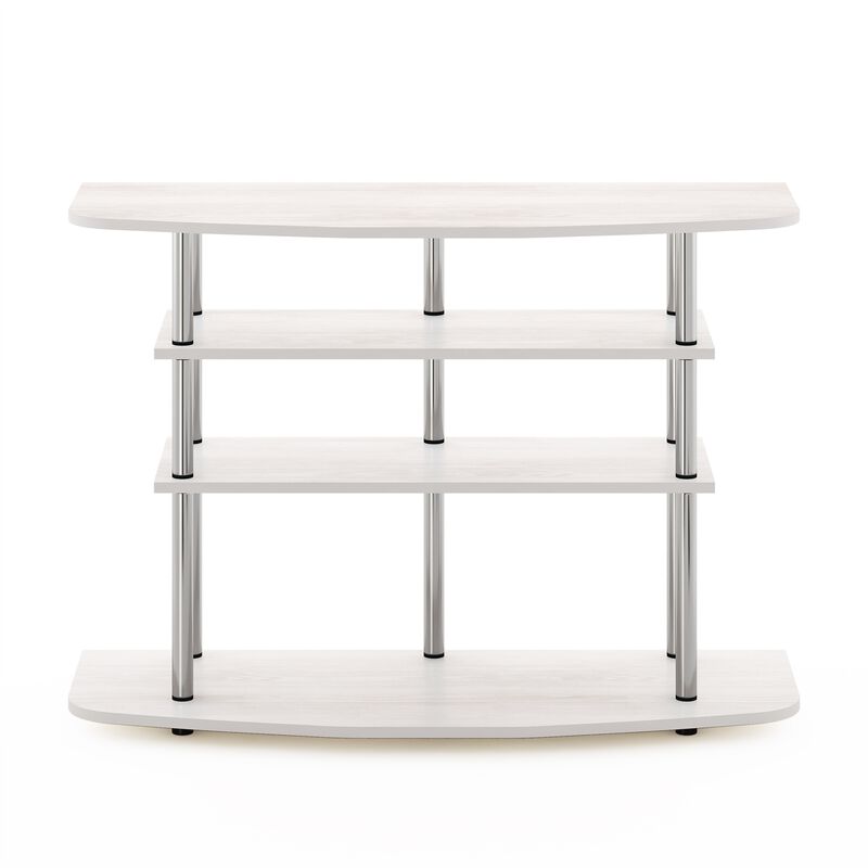 Furinno Furinno Frans Turn-N-Tube 4-Tier TV Stand for TV up to 46, White Oak