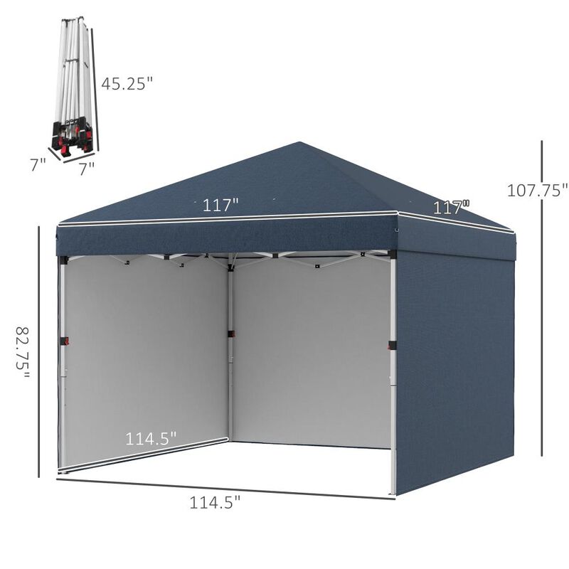 Hivvago Height-Adjustable 10' x 10' Party Tent image number 2