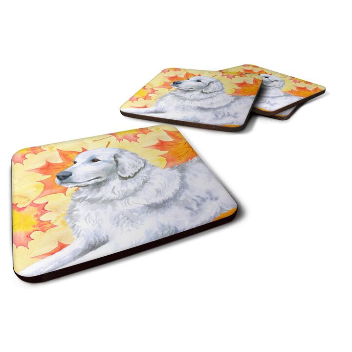 Caroline's Treasures Maremma Sheepdog Fall Decorative coasters, Multicolor