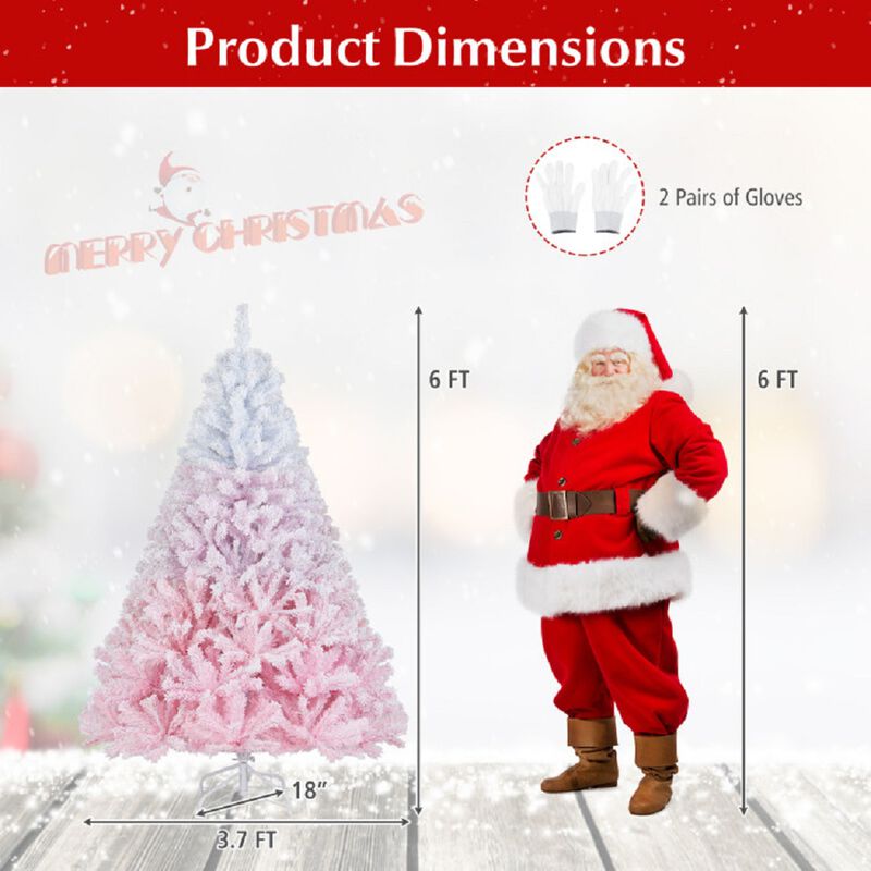 Artificial Xmas Tree with 456 Branch Tips and Sturdy Folding Metal Stand image number 2