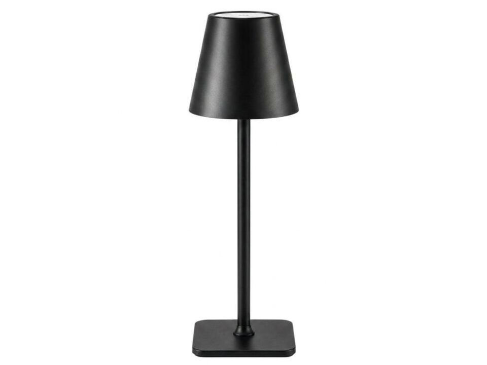 Cordless Rechargeable LED Table Lamp Minimalist 2 Pack Portable Black Bedroom