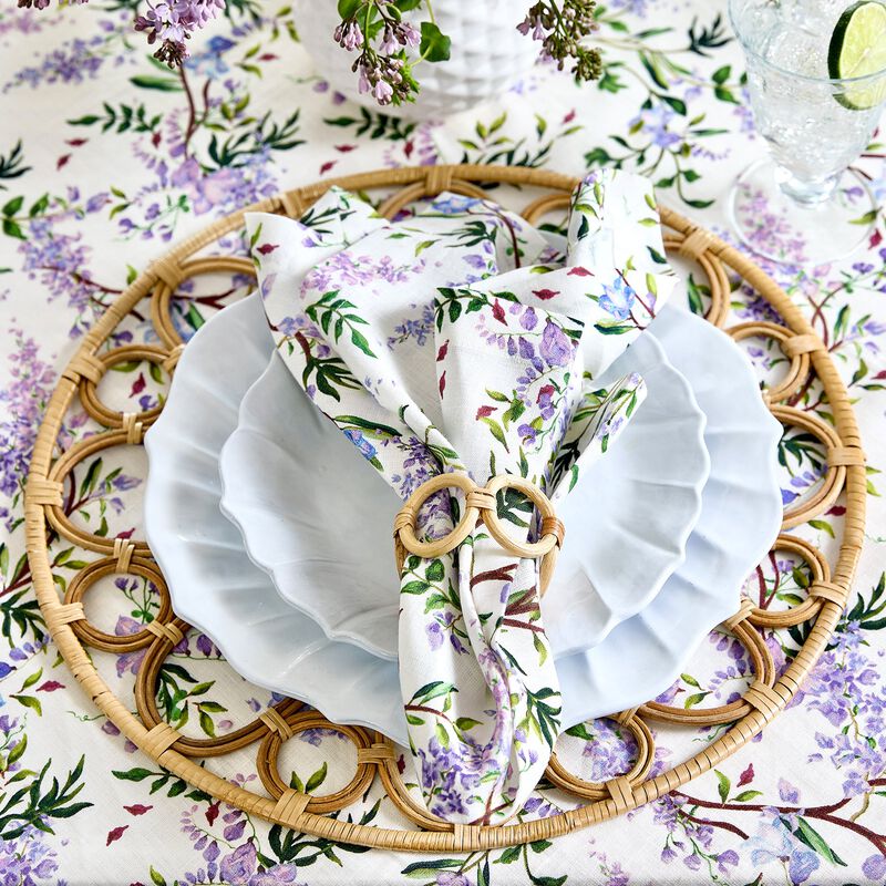 Linen Dinner Napkins - Lilacs