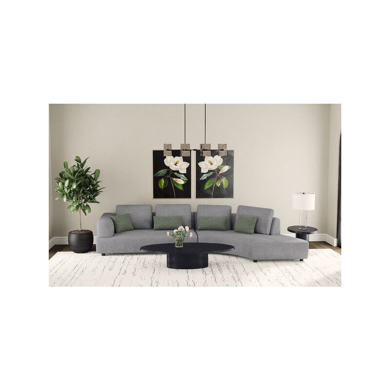 Coaster Co. of America Toscano 134-inch Upholstered Sectional Sofa Grey image number 3