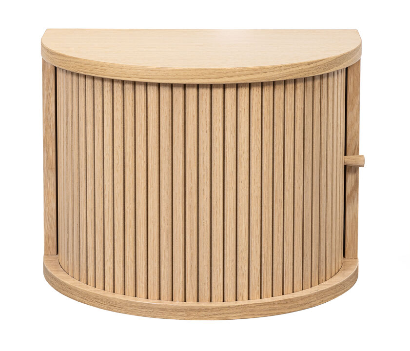 SLIDDO 16'' Floating Nightstand with Storage and Sliding Door.