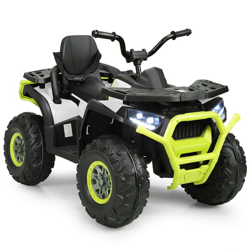 12V Kids Ride On ATV 4 Wheel Electric Vehicle with 2 Speeds and Lights image number 0