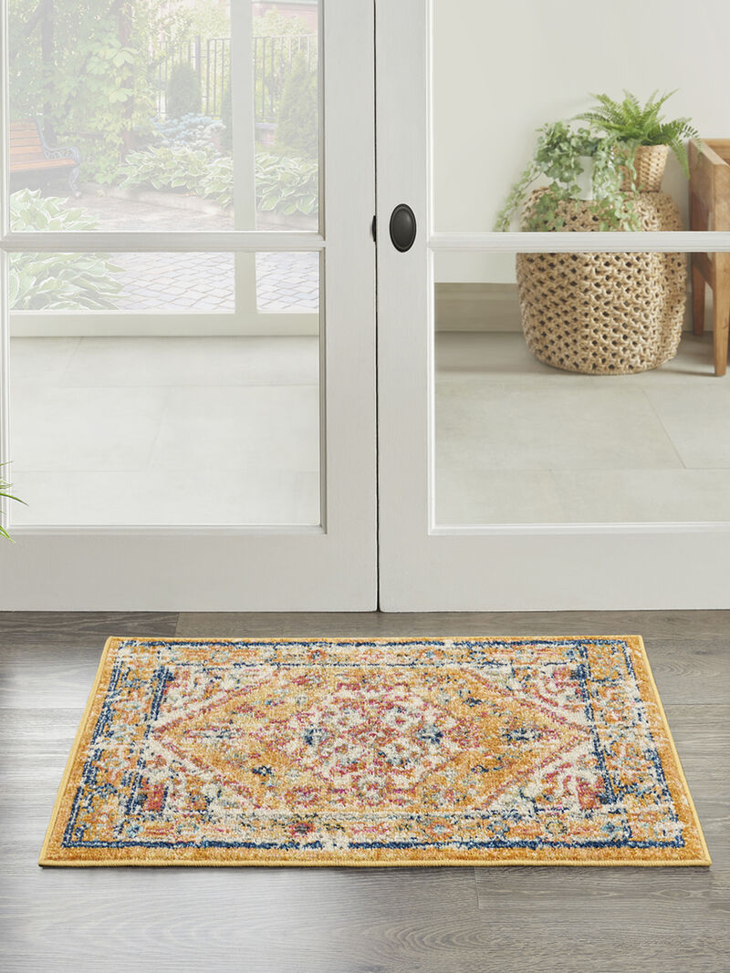 Passion PSN23 Ivory/Yellow 1'10" x 2'10" Rug image number 6