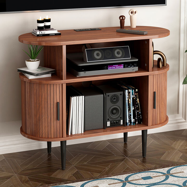 Jilcek Large Round TV Stand