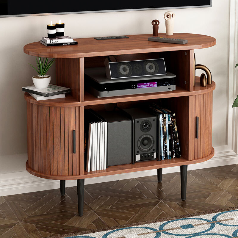 Jilcek Large Round TV Stand image number 1