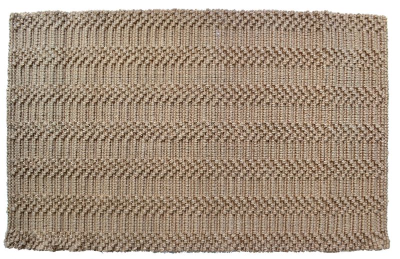 HomeRoots Jute Abstract Hand Woven Area Rug image number 0