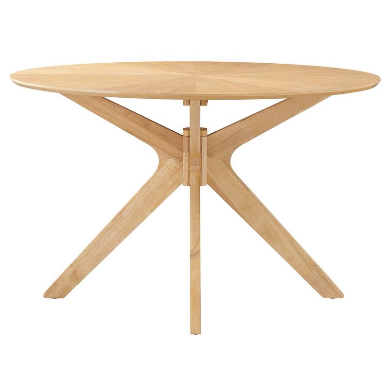 Crossroads 47" Round Wood Dining Table image number 3