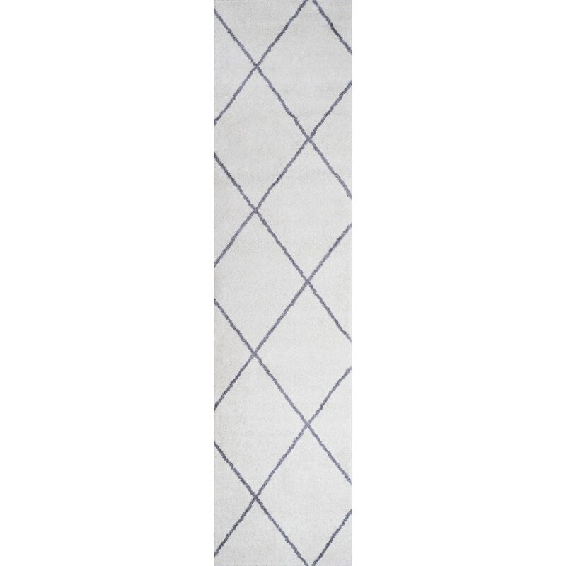 Cole Minimalist Diamond Trellis Area Rug