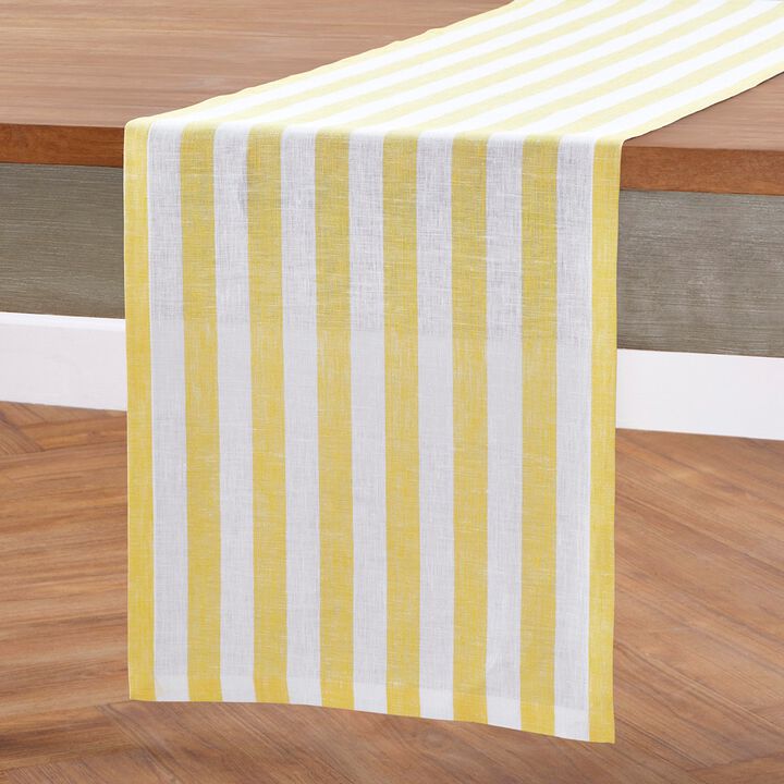 Linen Table Runner - Sorrento Stripe
