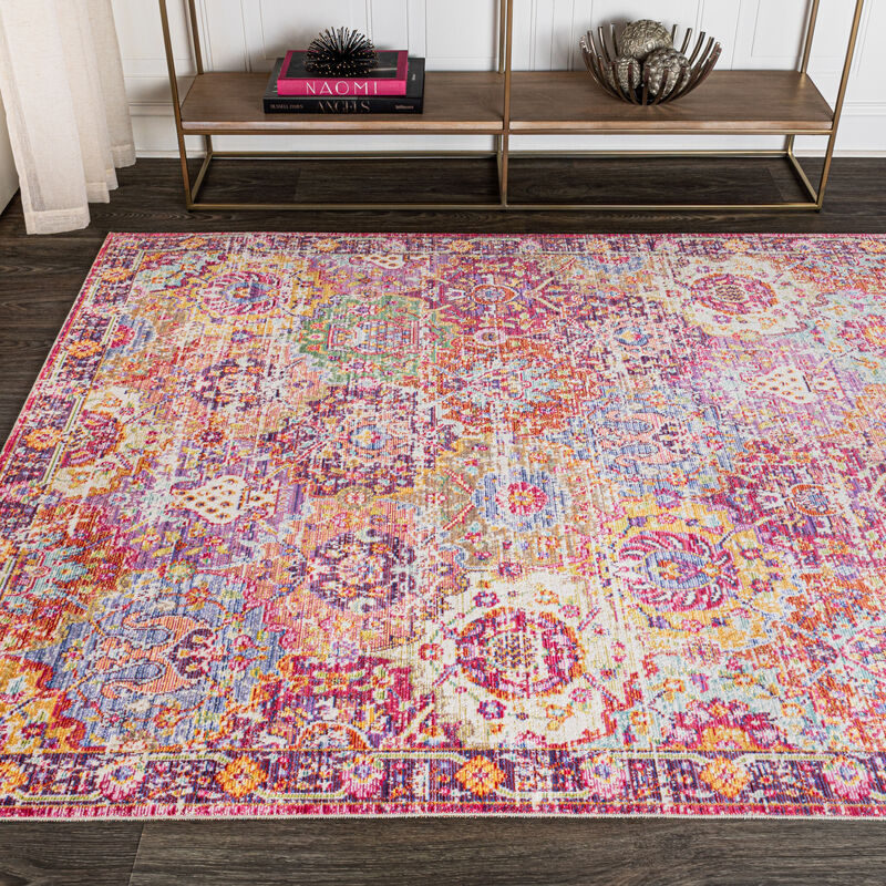 Flori Bohemian Medallion Area Rug
