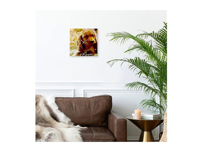Irish Setter Puppy Wall Clock 10 Inch Home Decor image number 3