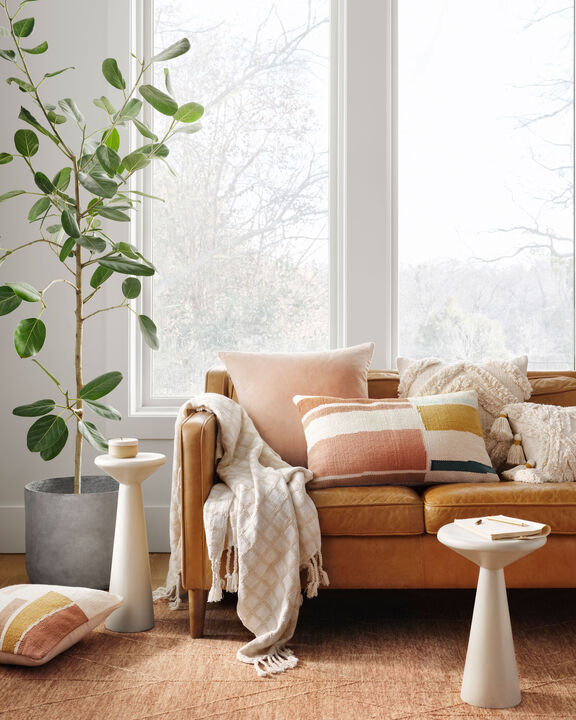 PMH0008 Cream/Gold 13"x21" Polyester Pillow by Magnolia Home by Joanna Gaines x Loloi