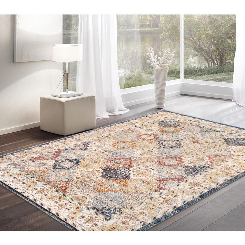 Pasargad Home Turkish Heritage Design L. Blue Area Rug