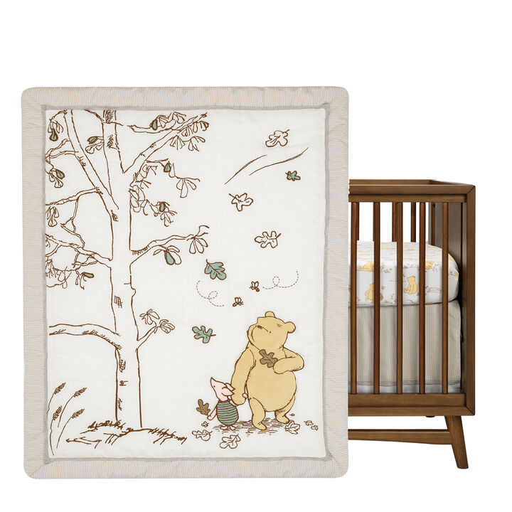 Lambs & Ivy Disney Baby Storytime Pooh 3-Piece Nursery Crib Bedding Set