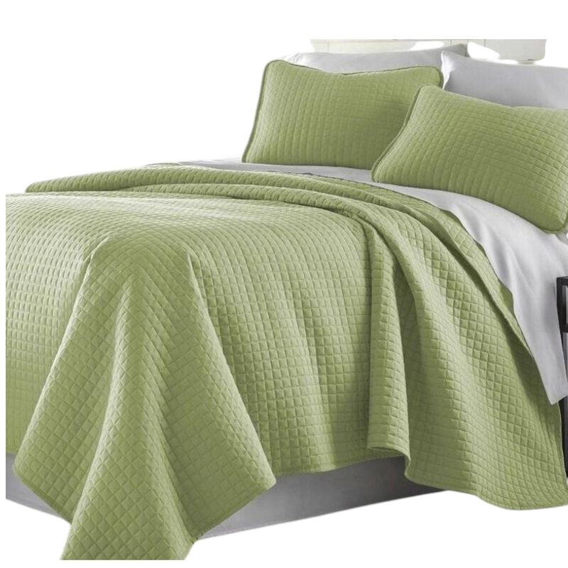Hivvago Lightweight Sage Ultra Soft Microfiber Quilt Set
