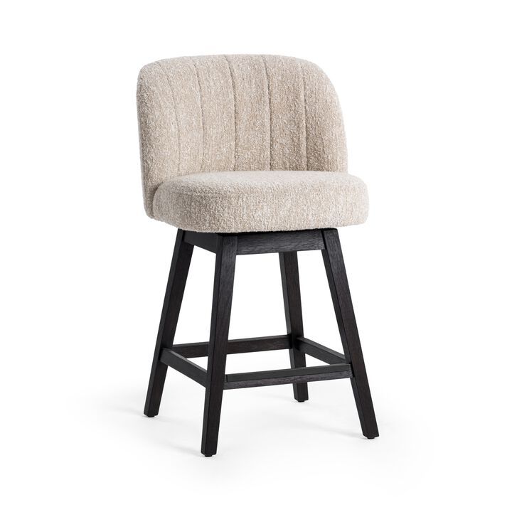 Della Counter Stool in Sandy Cream