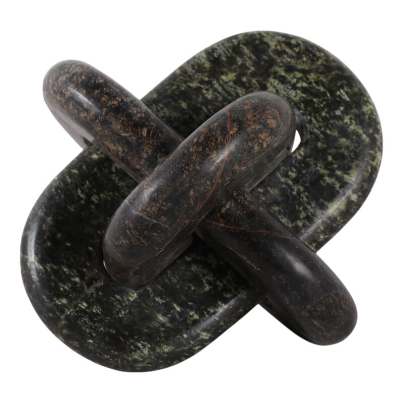 6" Green Forest Marble Knot image number 2