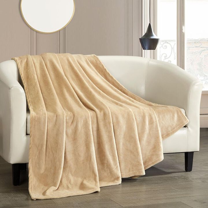 Chic Home Gaten Throw Blanket Cozy Super Soft Ultra Plush Micro Mink Fleece Decorative Design
