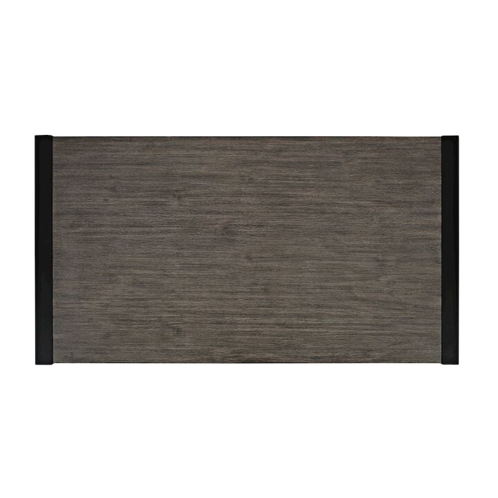 Jofran Pinnacle Modern Loft Iron and Wood Grey Coffee Table