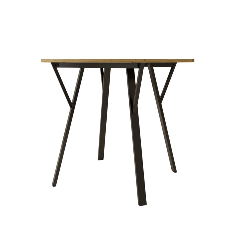 Tufwon 35.43" Round Industrial Dining Table image number 6