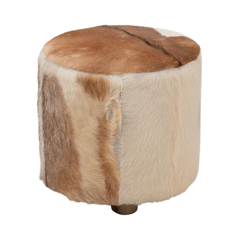 18" Cowhide Ottoman, Multi image number 2