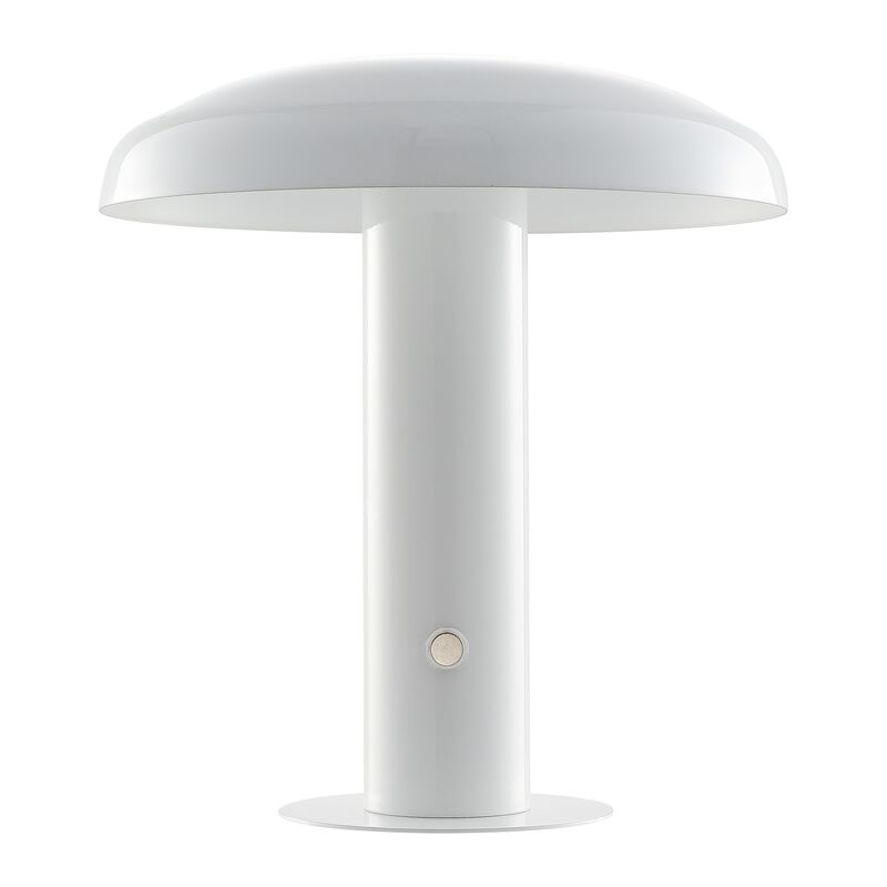Suillius Contemporary Bohemian Rechargeablecordless Iron Integrated LED Mushroom Table Lamp