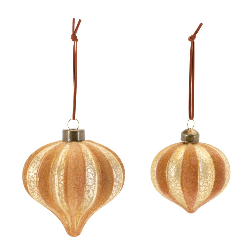 Set of 12 Glass Ornaments - 3.25"H, 4.5"H for Holiday and Seasonal Styling image number 1