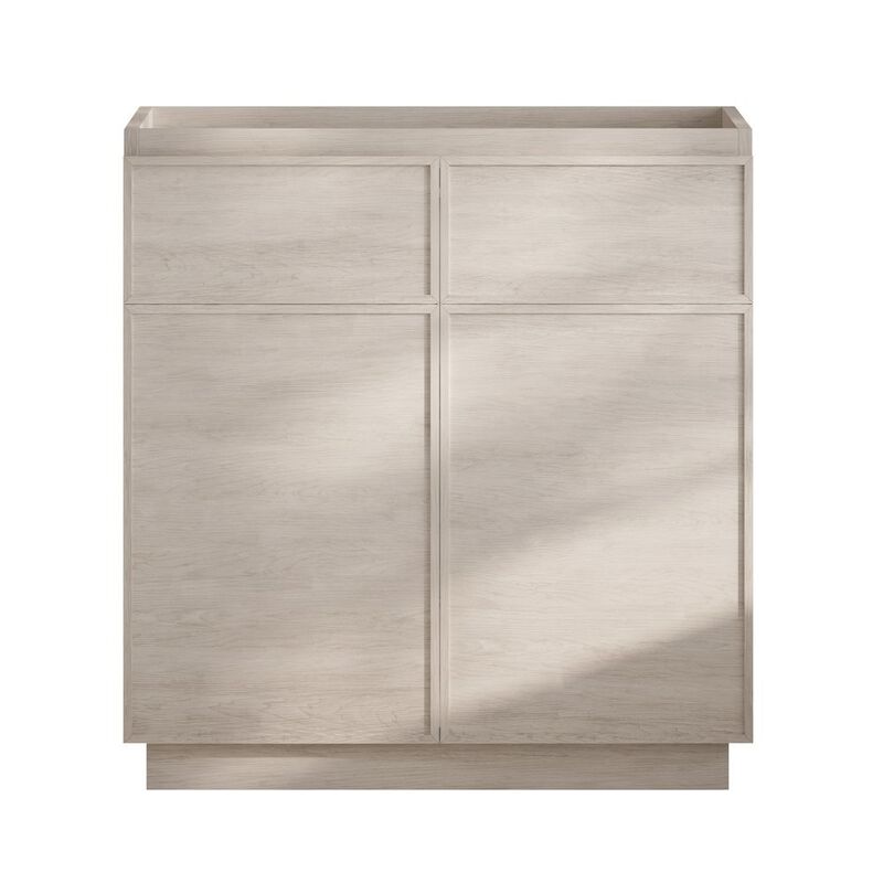 St. Tropez 36" Freestanding Bathroom Vanity Cabinet without Top in White Oak image number 0