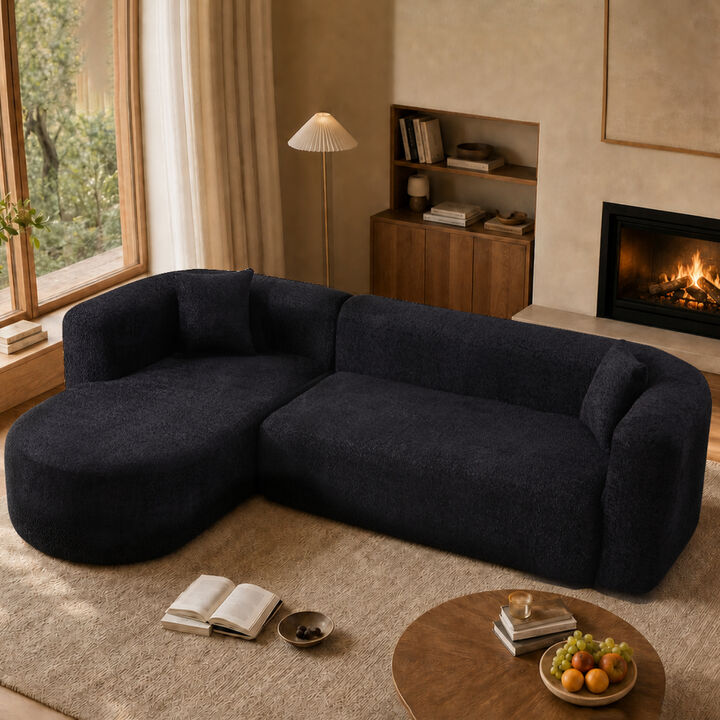Cetram  L-Shaped Modular Sectional Sofa