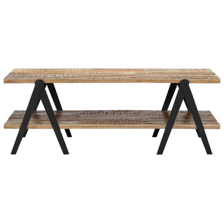 vidaXL Coffee Table 45.3"x23.6"x15.7" Solid Reclaimed Wood