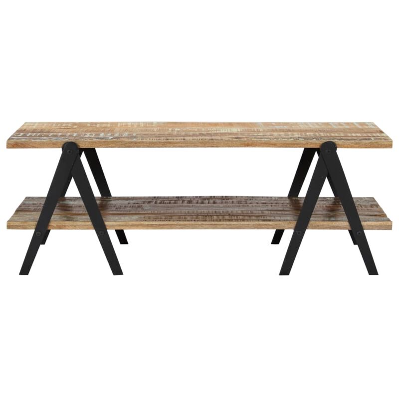 vidaXL Coffee Table 45.3"x23.6"x15.7" Solid Reclaimed Wood