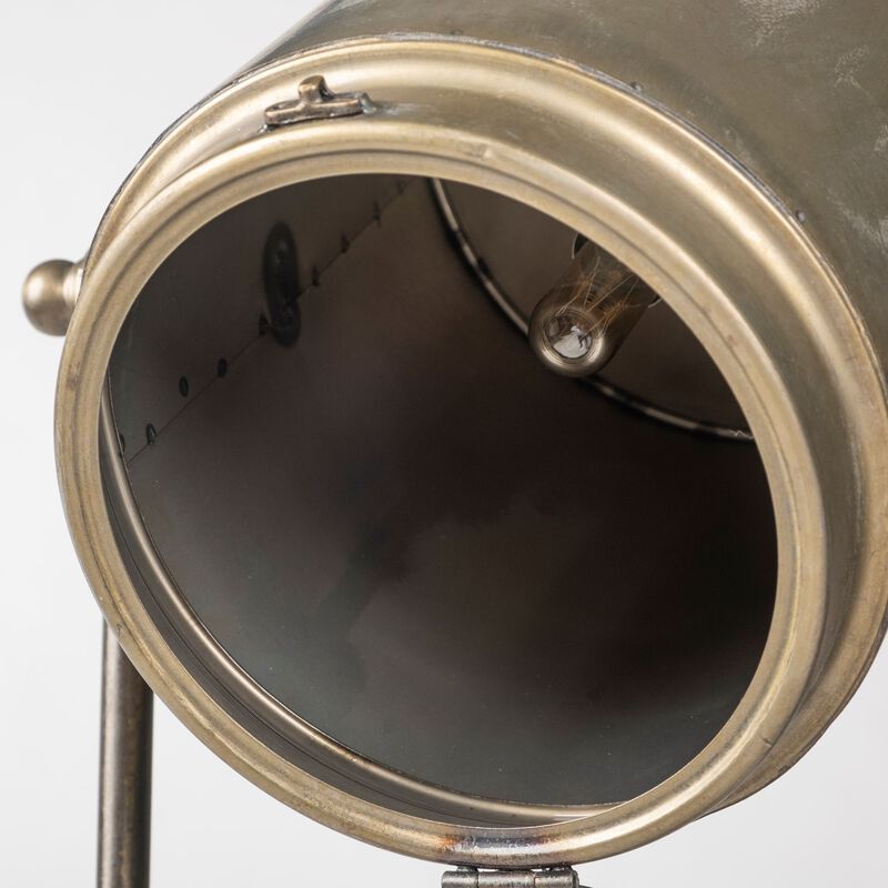 Hivvago 61" Gold LED Floor Lamp With Gold Metal Shade