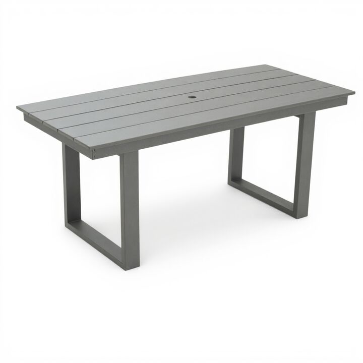 WOW PIONEER Weather Resistant Outdoor Dining & Meeting Table Seats Up to 6