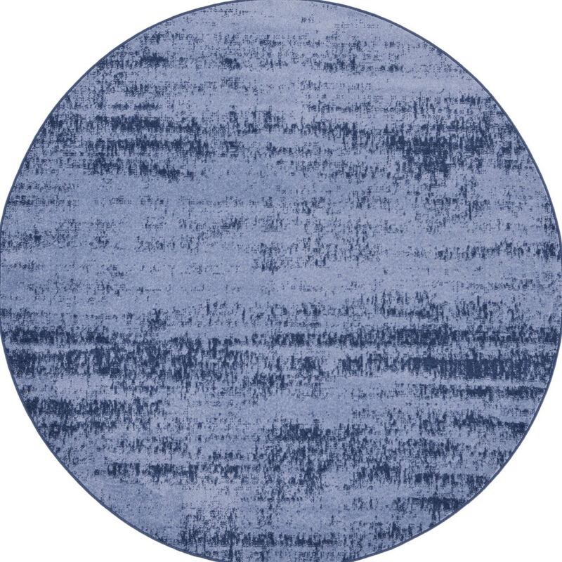 HomeRoots Round Abstract Indoor Outdoor Area Rug image number 0