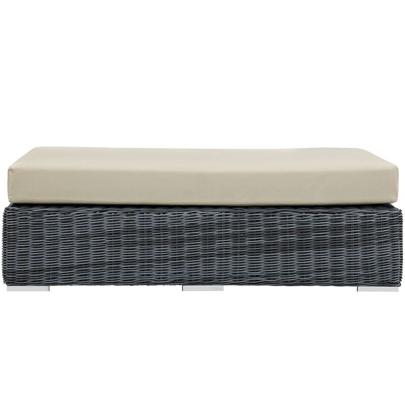 Summon Outdoor Patio Sunbrella Rectangle Ottoman image number 4