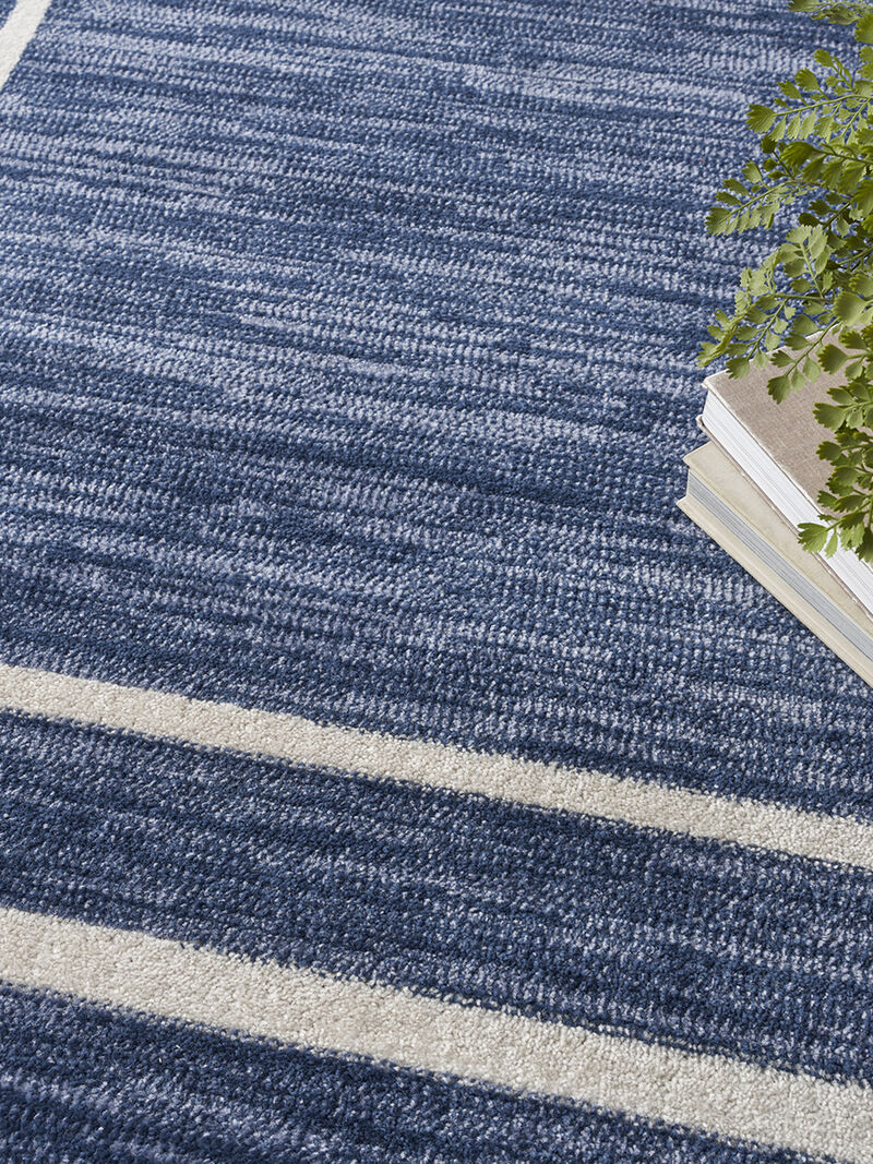 Nourison Essentials NRE02 Navy/Ivory 9' x 12' Rug