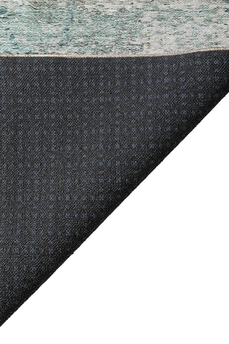 Solace SL5 Teal 8' Round Rug image number 3
